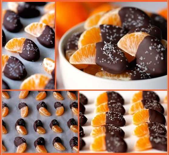 Дольки мандаринов в шоколаде: рецепт с фото пошагово