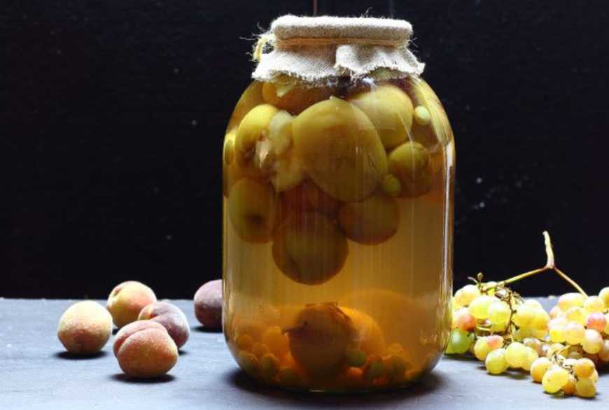 Компот из слив и яблок на зиму - 5 рецептов на 3 литровую банку с пошаговыми фото
