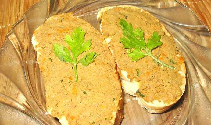 Бутерброды с паштетом из печени: простые пошаговые рецепты с фото