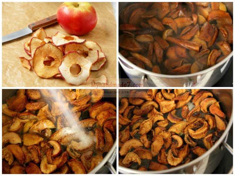 Как сварить компот из сушеных яблок в кастрюле на каждый день | cherpachok.com