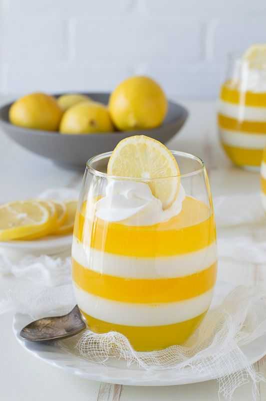 Лимонное желе — пошаговый рецепт с фото
