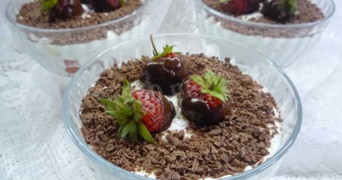 Клубничный десерт со сливками рецепт с фото и видео - 1000.menu