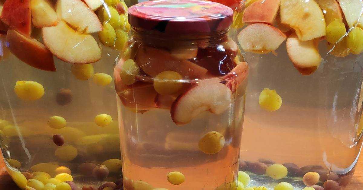 Компот из винограда и яблок на зиму: рецепты яблочно-виноградного компота без стерилизации, с апельсинами, с грушами и другие