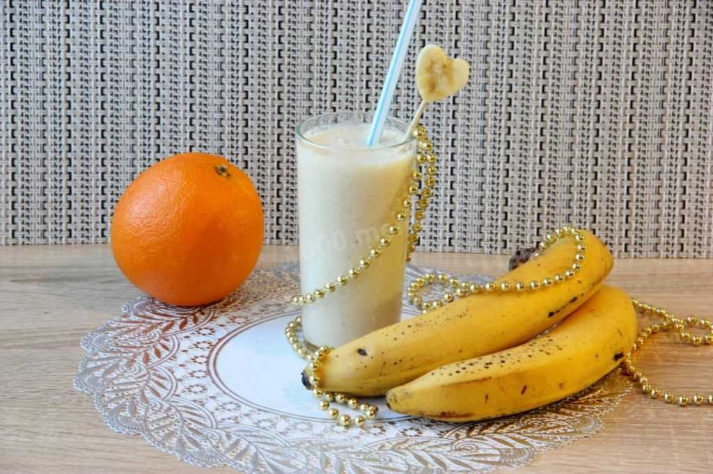 Молочный коктейль с бананом рецепт приготовления