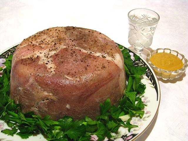 Как хранить прессованное мясо свинины. мясную закуску - прессованное мясо. прессованное мясо свиных голов рецепт с фото
