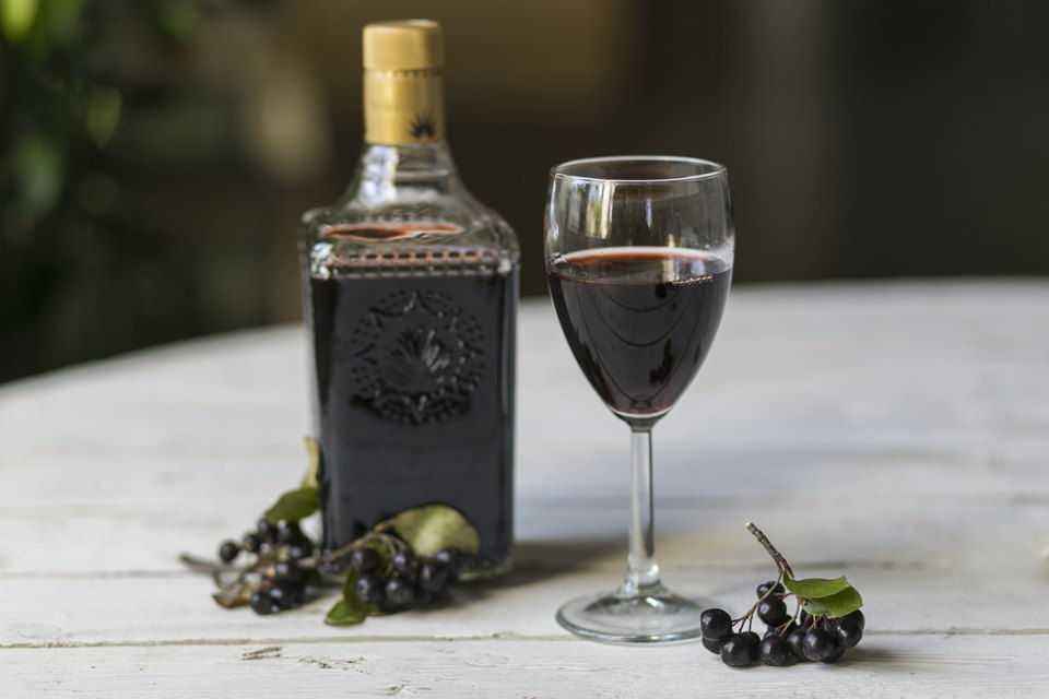 Вино из черноплодной рябины в домашних условиях: простой рецепт вина из черноплодки без дрожжей, с листьями вишни и яблоками