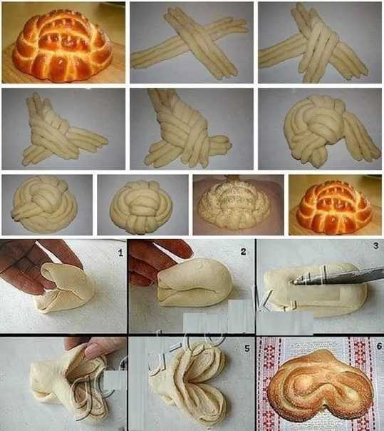 Формы булочек из дрожжевого теста: красивые способы сворачивания, необычные идеи