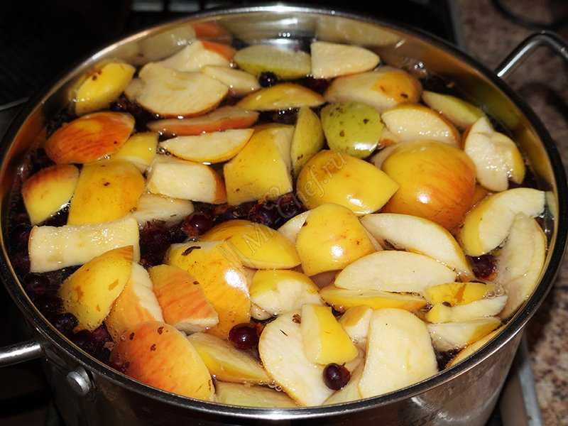 Как правильно сварить в кастрюле яблочный компот из свежих яблок: рецепты приготовления