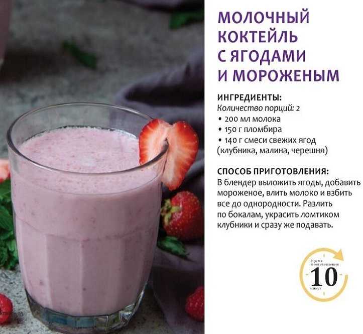 Молочно-клубничный коктейль рецепт с фото - 1000.menu