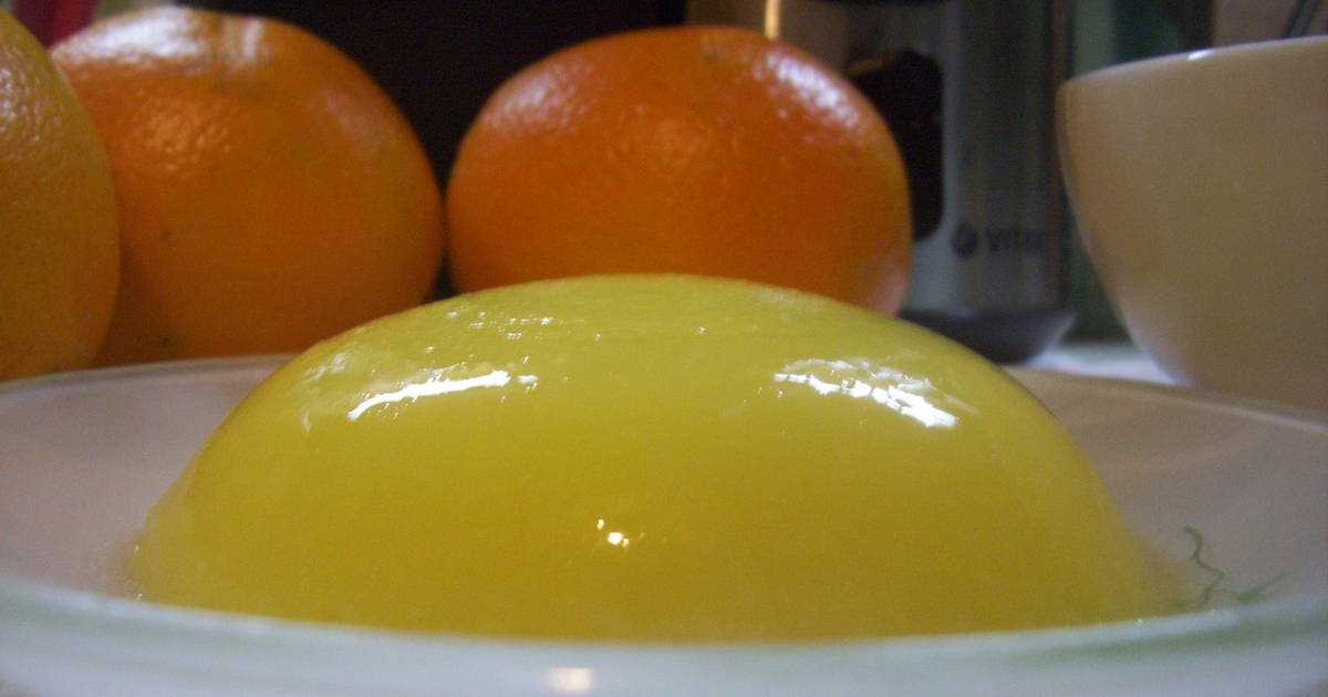 Апельсиновое желе - любимая еда