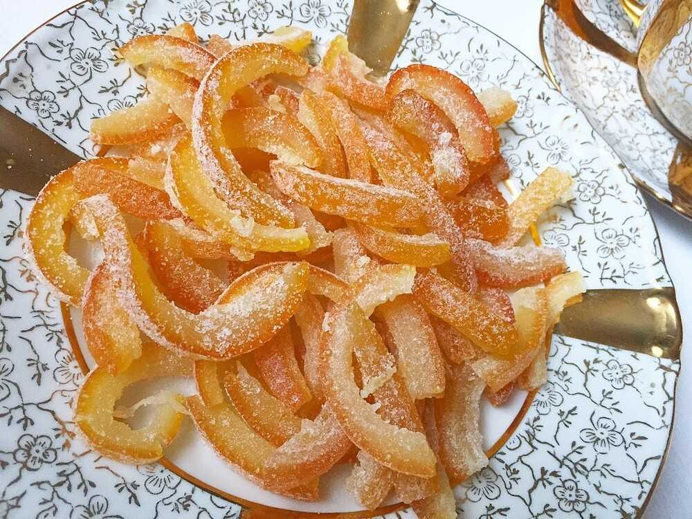 Как приготовить цукаты из апельсиновых и мандариновых корок по рецепту с фото