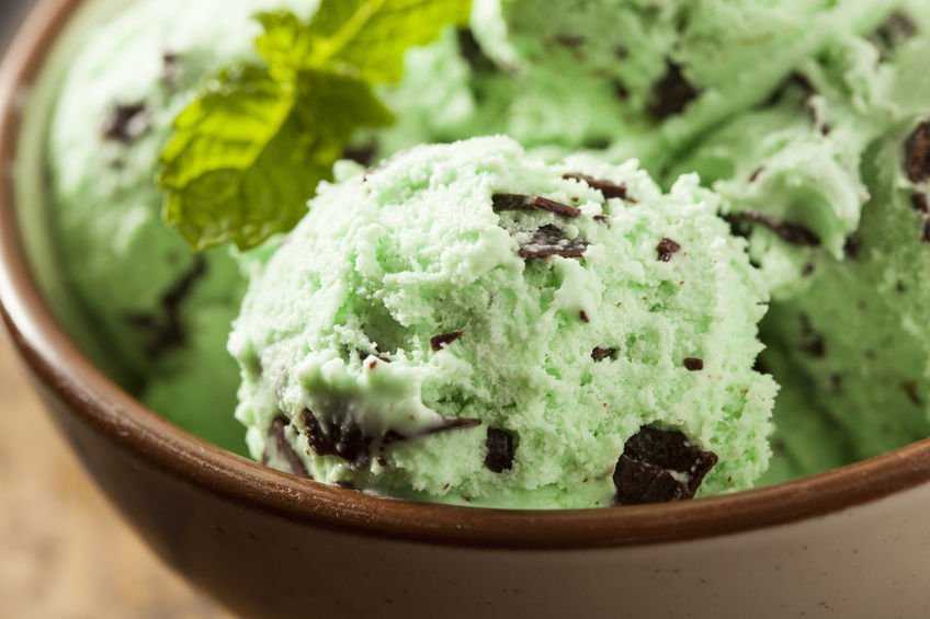 Мятное мороженое самый вкусный летний десерт | меню недели