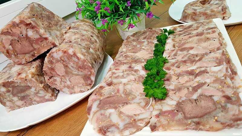 Зельц из свиной головы по-украински рецепт с фото пошагово и видео - 1000.menu