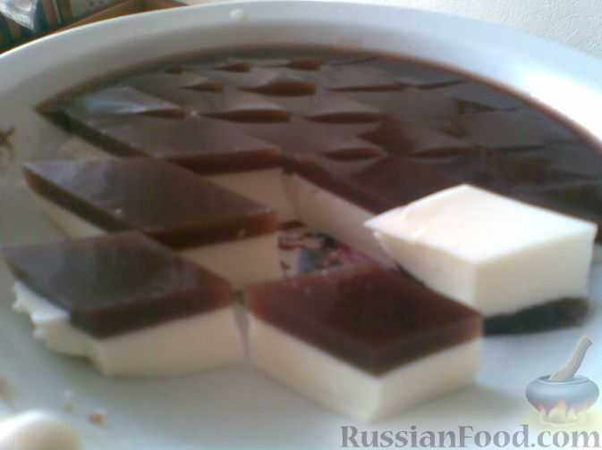 Двухслойное желе молочно-шоколадное рецепт с фото пошагово и видео - 1000.menu