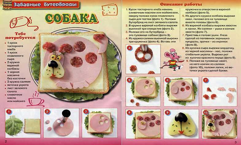 Новогодние бутерброды собачки