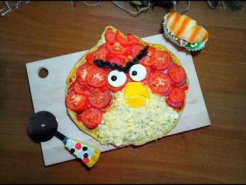 Салат на детский день рождения "angry birds" - кулинарный рецепт. миллион меню