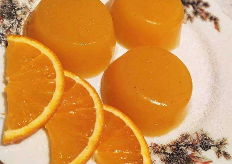Желе из апельсинов с желатином