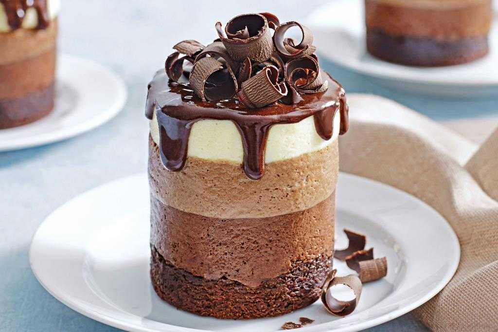 Муссовое шоколадное пирожное рецепт с фото - 1000.menu