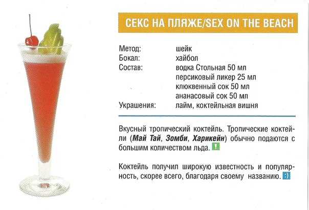 Рецепты приготовления коктейлей с апельсиновым соком