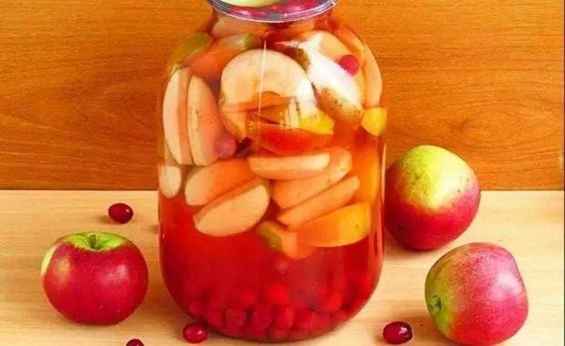 Яблочный компот: рецепт из свежих