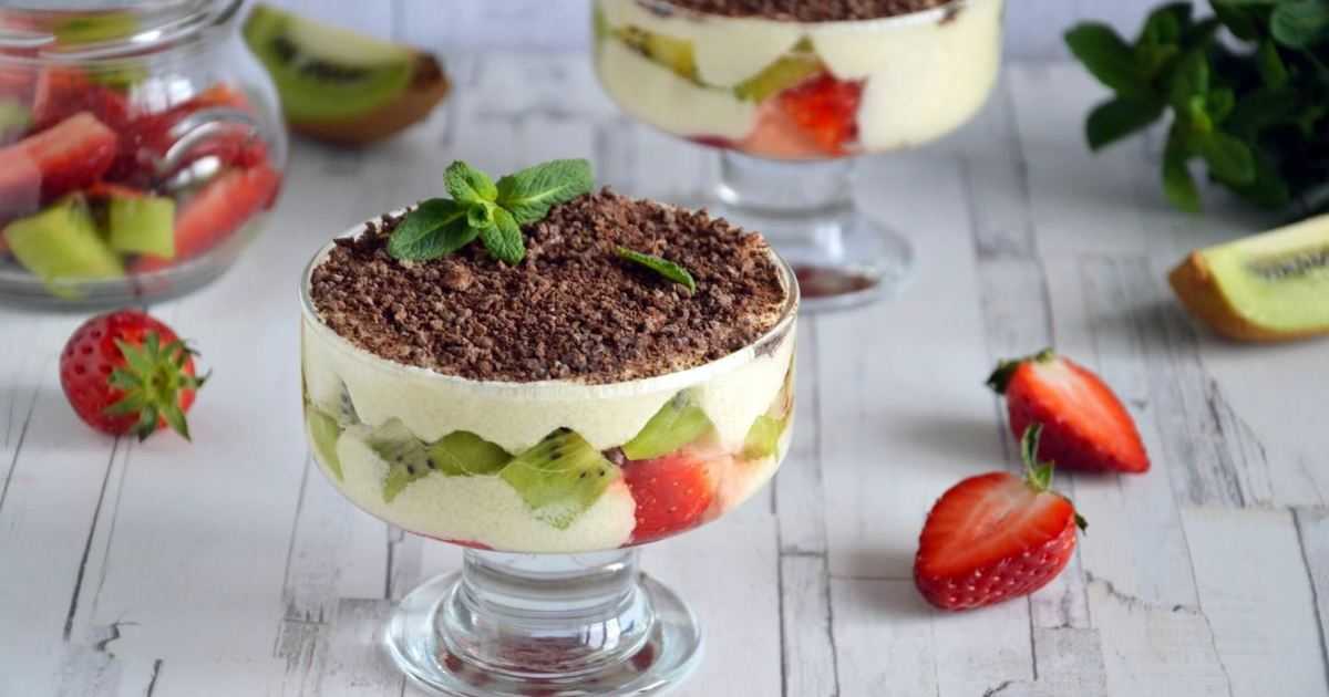 Десерт «воздушный» с зефиром и фруктами — пошаговый рецепт с фото