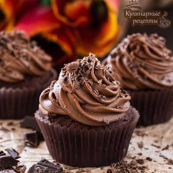 Шоколадные капкейки с шоколадным кремом - 67 рецептов: капкейк | foodini