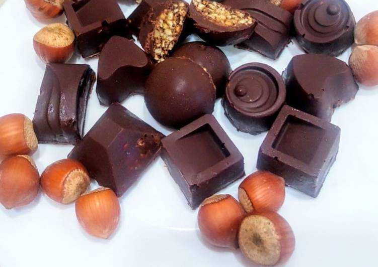 Мамин рецепт шоколадных конфет с фундуком с фото пошагово