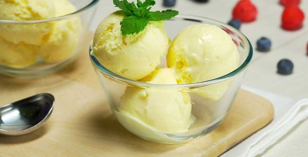 Лимонное мороженое в домашних условиях - пошаговый фоторецепт