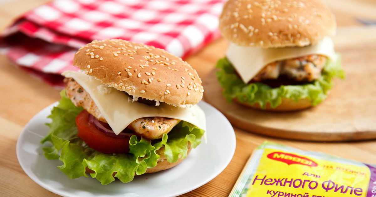 Как сделать гамбургер с курицей в домашних условиях