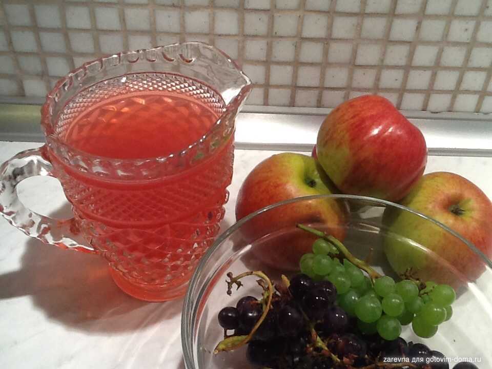 Компот из винограда - пошаговые рецепты приготовления в домашних условиях на зиму с фото