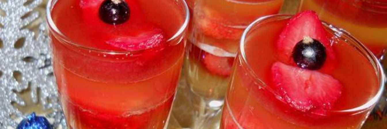Желе из шампанского с фруктами и ягодами - пошаговый рецепт приготовления с фото