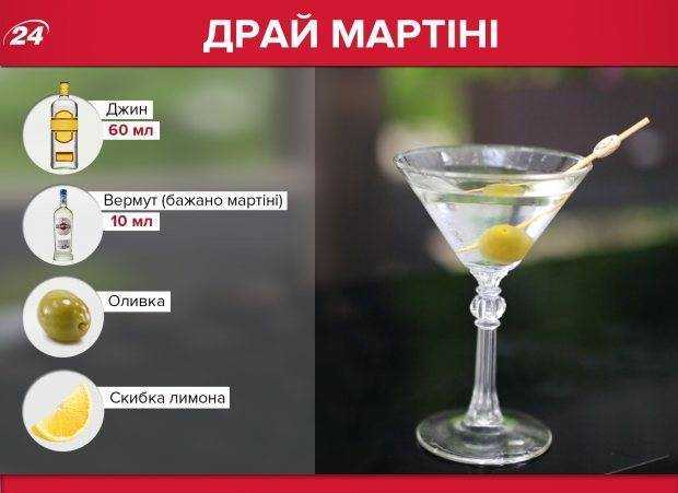 Коктейли с мартини - рецепты в домашних условиях с водкой, шампанским, соком и джином