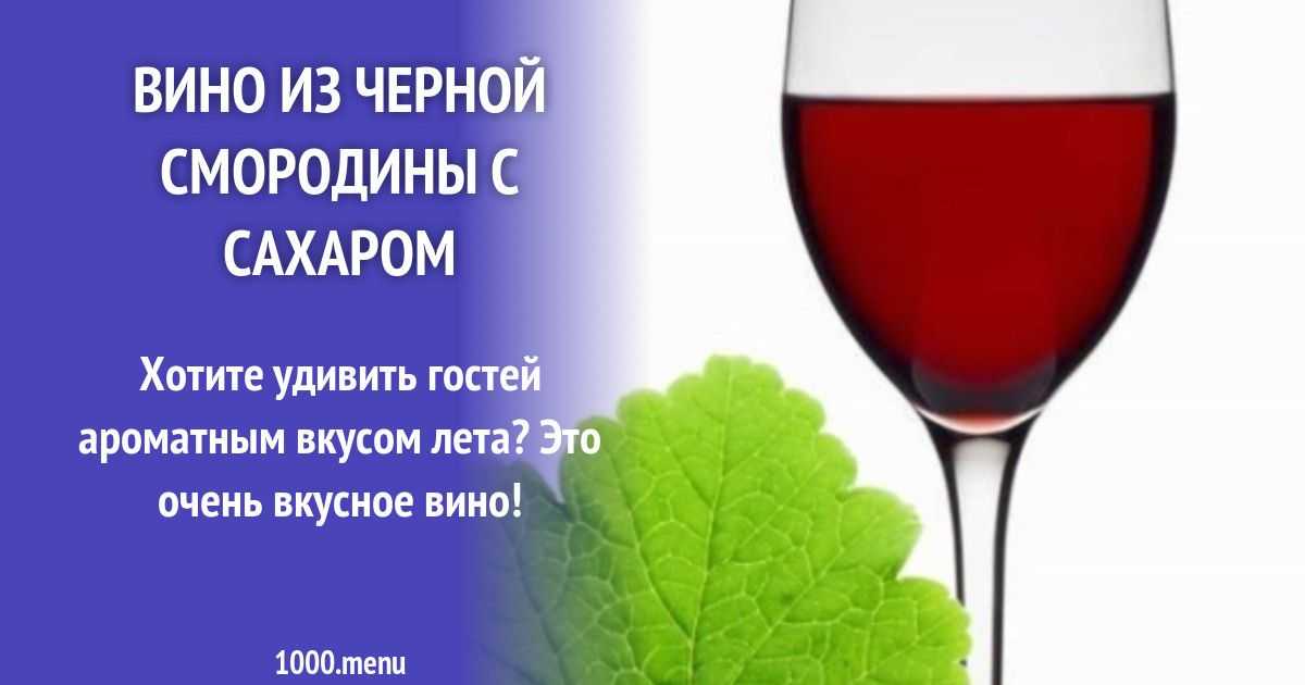Смородиновое вино: 12 рецептов в домашних условиях