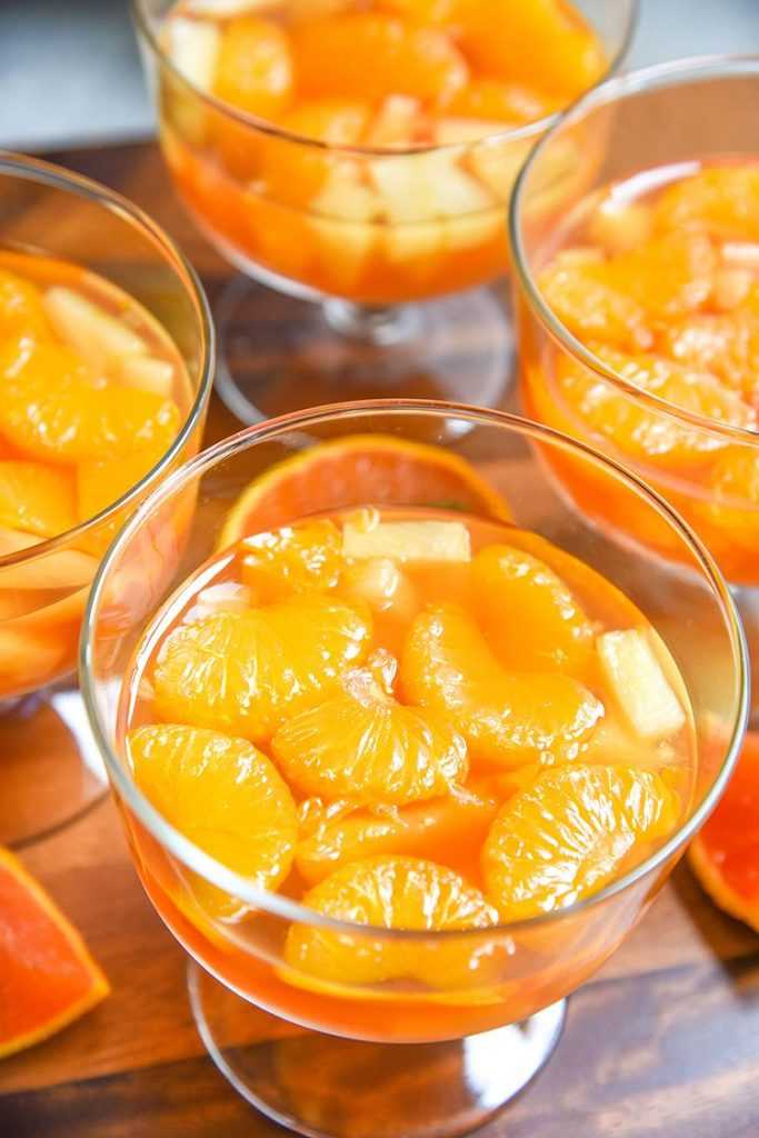 Апельсиновое желе из апельсинов