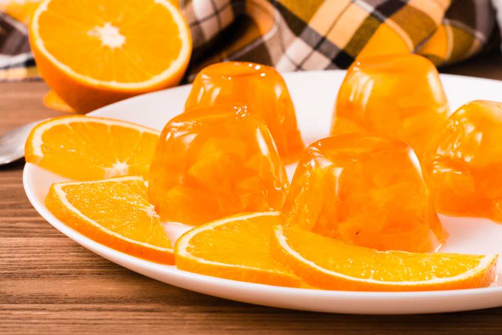 Желе из сметаны с мандаринами – рецепт с фото