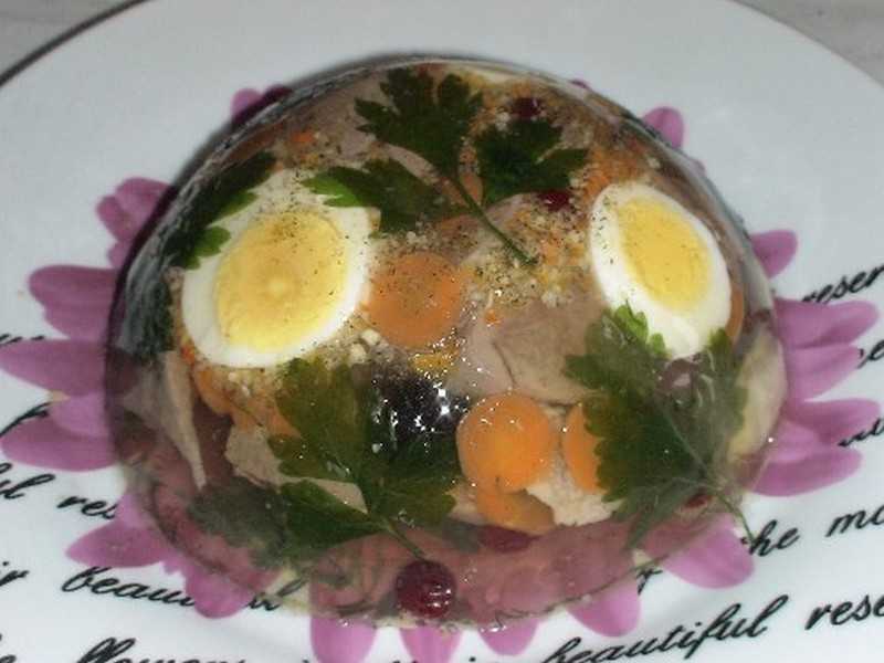 Заливное из свиного языка (с желатином) - пошаговый рецепт с фото
