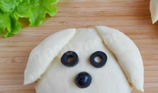 Мамин рецепт новогодних бутербродов собачки с фото пошагово