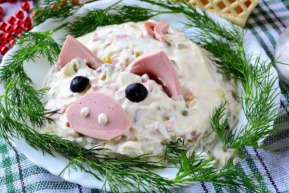 Новогодний бутерброд в год свиньи рецепт с фото - 1000.menu
