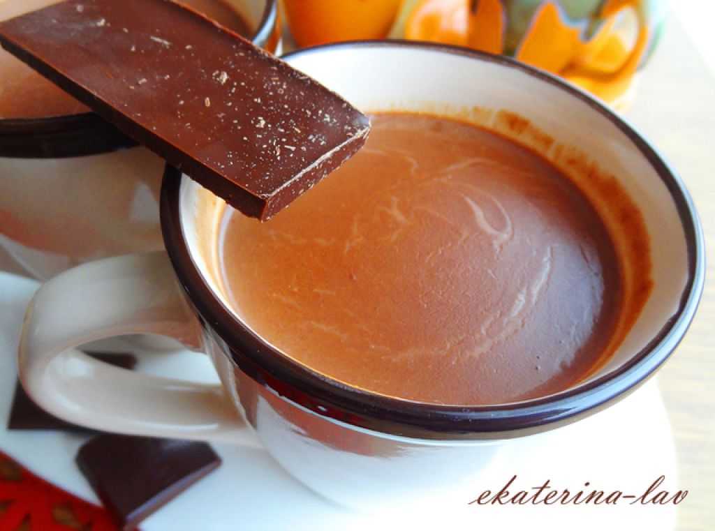 Рецепт горячий шоколад с миндалем и кокосом в домашних условиях