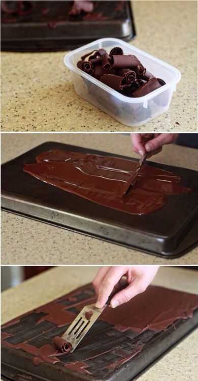 Эффектный декор из шоколада своими руками