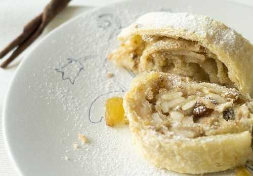 Штрудель с яблоками: 5 фото-рецептов настоящего венского десерта
