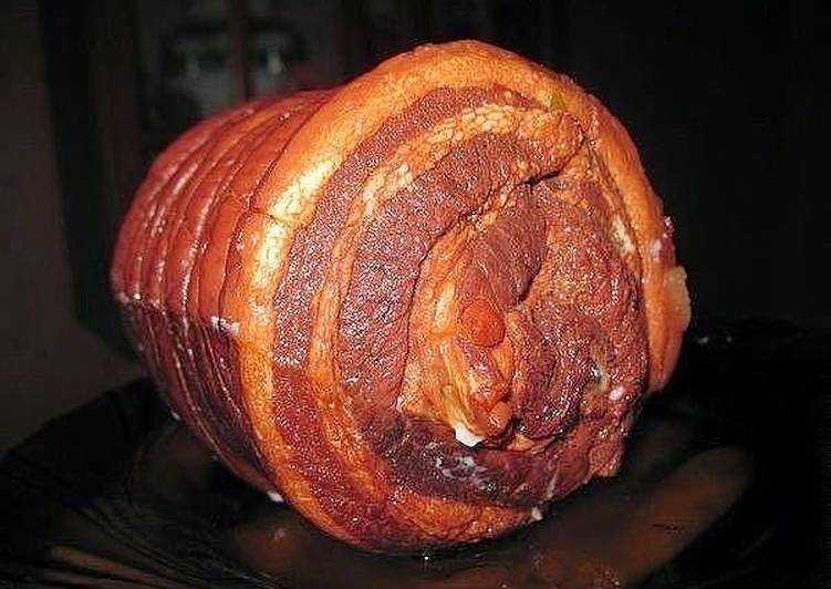 Рулет из свиной рульки (вареный, запеченный): рецепты с фото