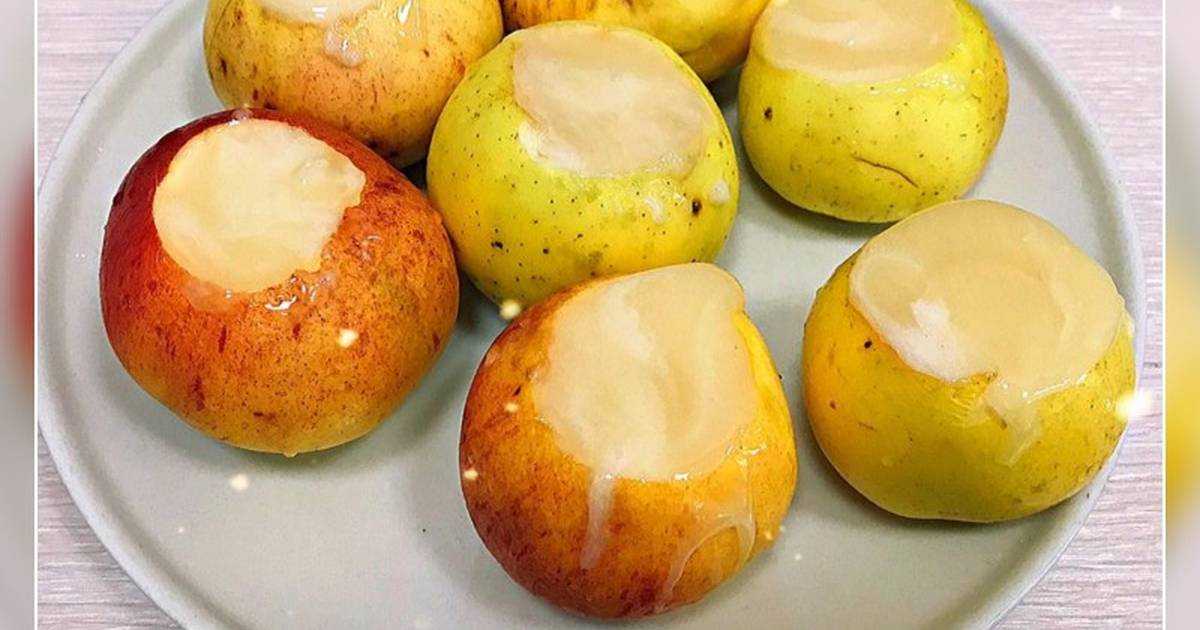 Яблоки с медом запеченные в микроволновке рецепт с фото пошагово - 1000.menu