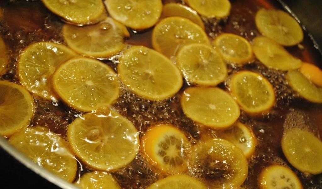 Мягкие лимонные цукаты в сиропе