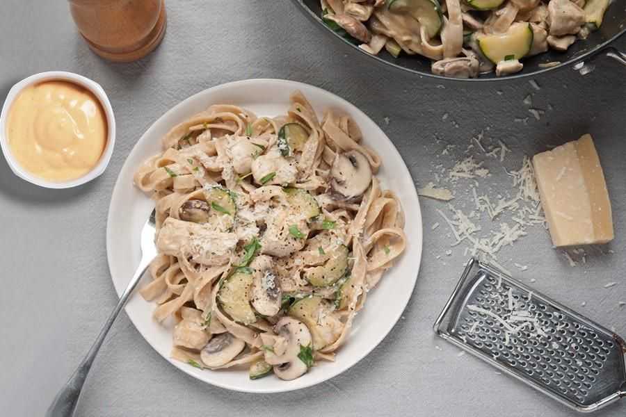Паста с грибами в сливочном соусе — 9 рецептов приготовления