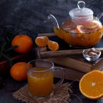 Чай с мандарином: рецепты с корками, мякотью и соком фрукта - мир здоровья
