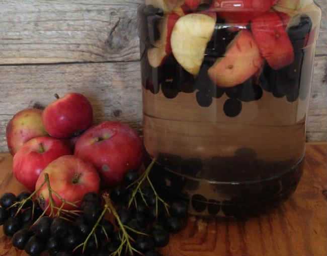 Компот из черноплодной рябины на зиму, компот из красной рябины на зиму, рецепты со сливой, яблоками, видео