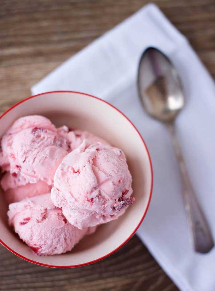 Рецепты мороженое с клубникой