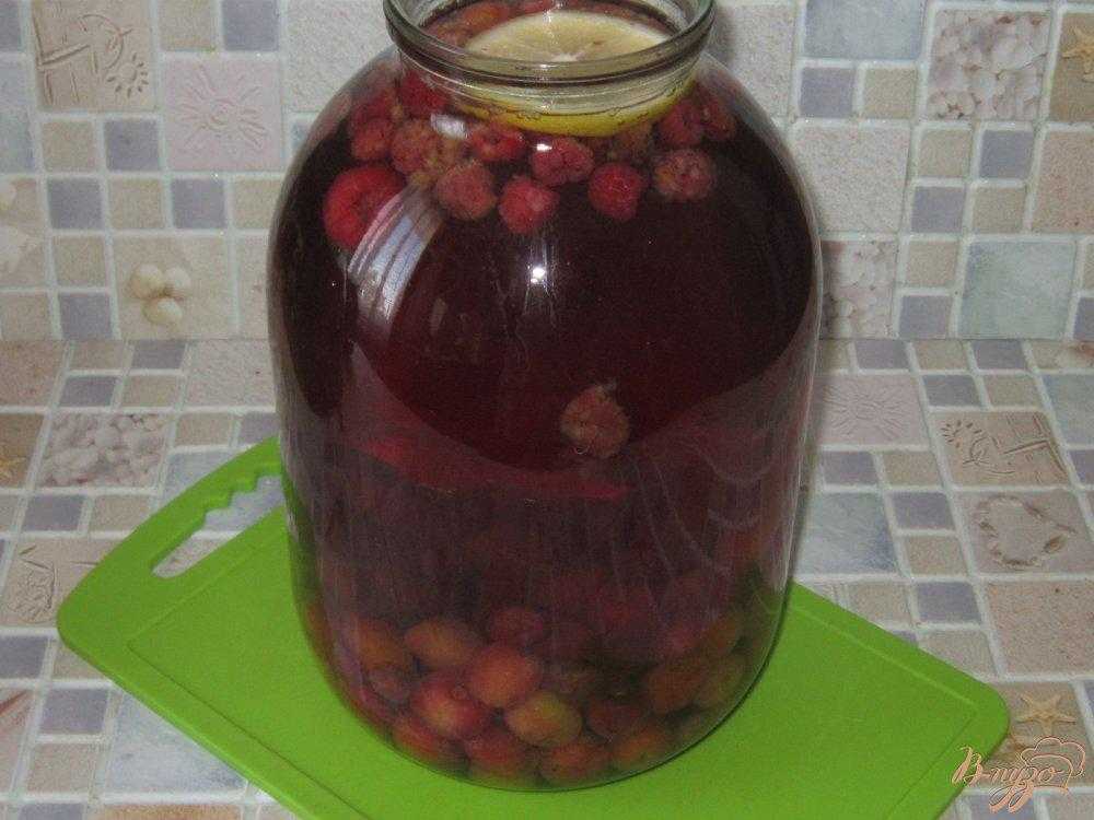 Компот из вишни на зиму на 3 литровую банку рецепт с косточками