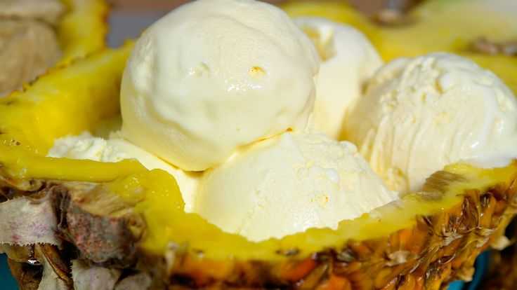 Ананасовое мороженое с розмарином - пошаговый рецепт приготовления с фото